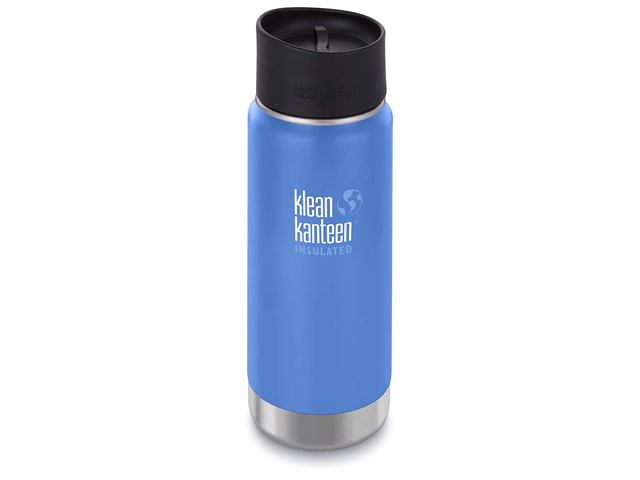 Klean Kanteen 16oz Wide Mouth Stainless Steel Coffee Mug with Klean Coat, Double Wall Vacuum Insulated