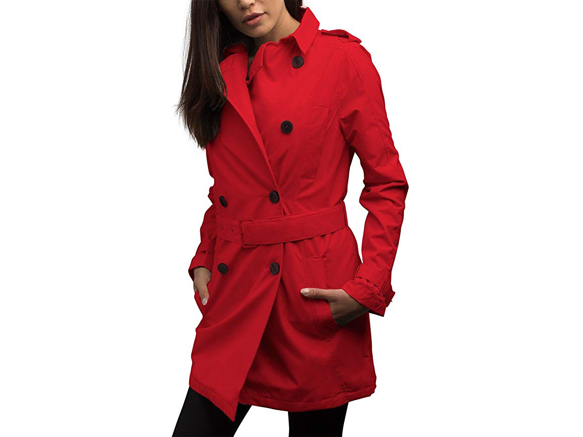 SCOTTeVEST Women's Trench Coat - 18 Pockets - Travel Clothing