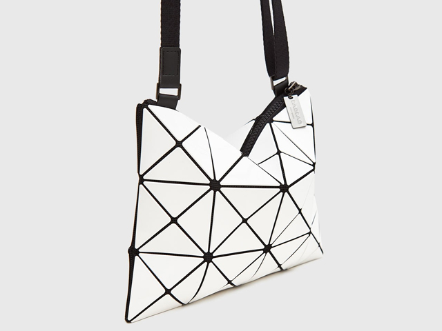 BAO BAO ISSEY MIYAKE Lucent Crossbody Bag in White