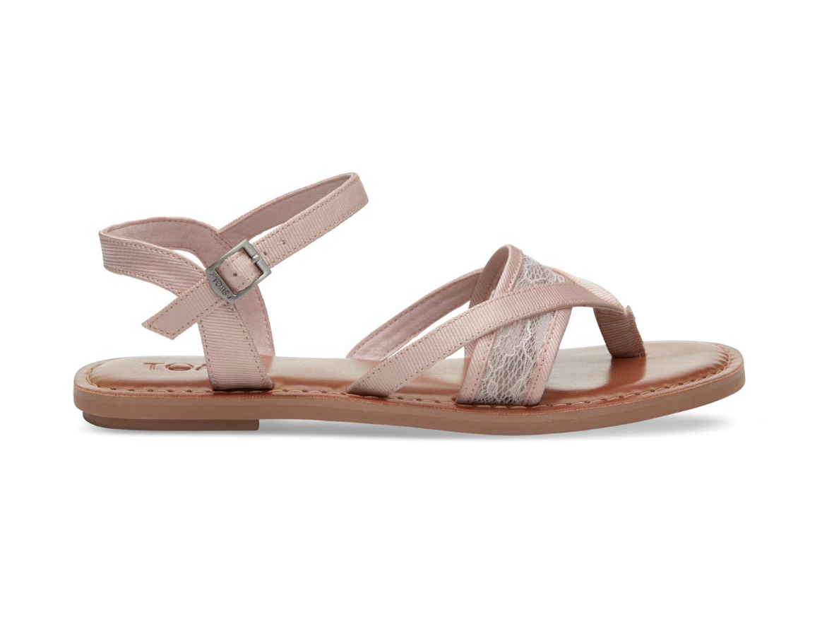 Petal Pink Lace Grosgrain Women's Lexie Sandals