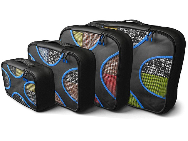Shacke Pak - 4 Set Packing Cubes - Travel Organizers with Laundry Bag