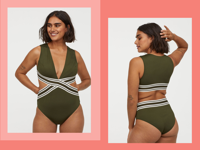 h&m plus size bathing suits
