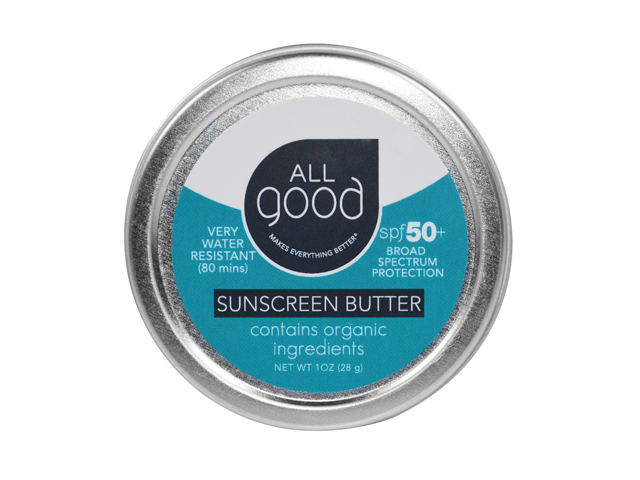 All Good Organic Sunscreen Butter - Zinc Oxide - Coral Reef Safe SPF 50