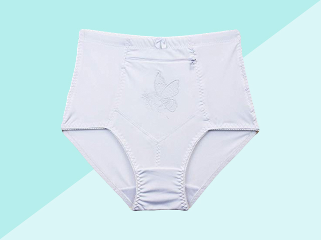 Barbra's Women's Travel Pocket Underwear Girdle Brief Panties