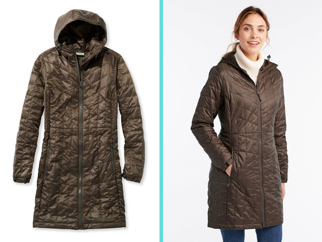 L.L.Bean Dark Cinder Women's PrimaLoft Packaway Coat