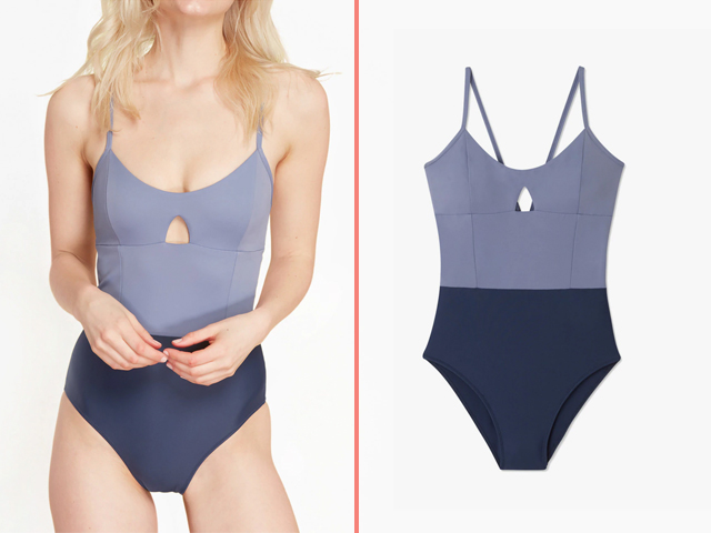 Madewell Summersalt Swan Dive One-Piece Swimsuit