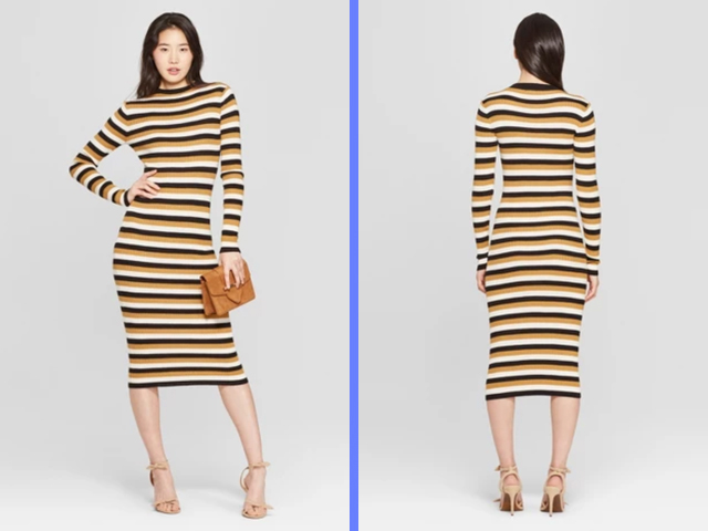 Striped Dress Women's Sweater Dress - Who What Wear Target