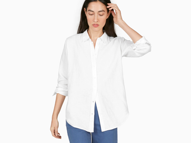 Everlane Women's Linen Relaxed Shirt White