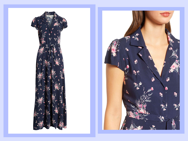 Floral Print Maxi Dress ROW A