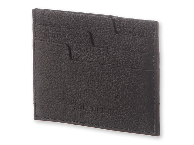Moleskine Lineage Card Wallet, Leather, Black