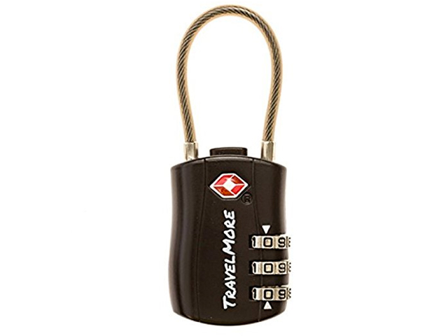 TSA Approved Travel Combination Cable Luggage Locks for Suitcases Travelmore