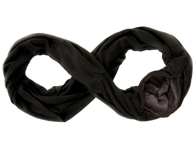 WAYPOINT GOODS Travel Scarf // Infinity Scarf w/Secret Hidden Zipper Pocket