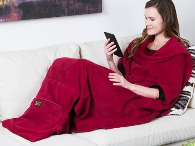 Wearable Travel Blanket By Smart Blanket, Red