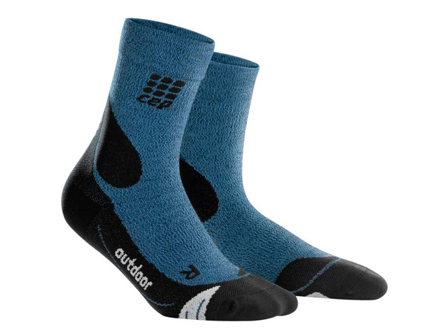 Womens Outdoor Compression Crew Cut Socks - CEP Merino