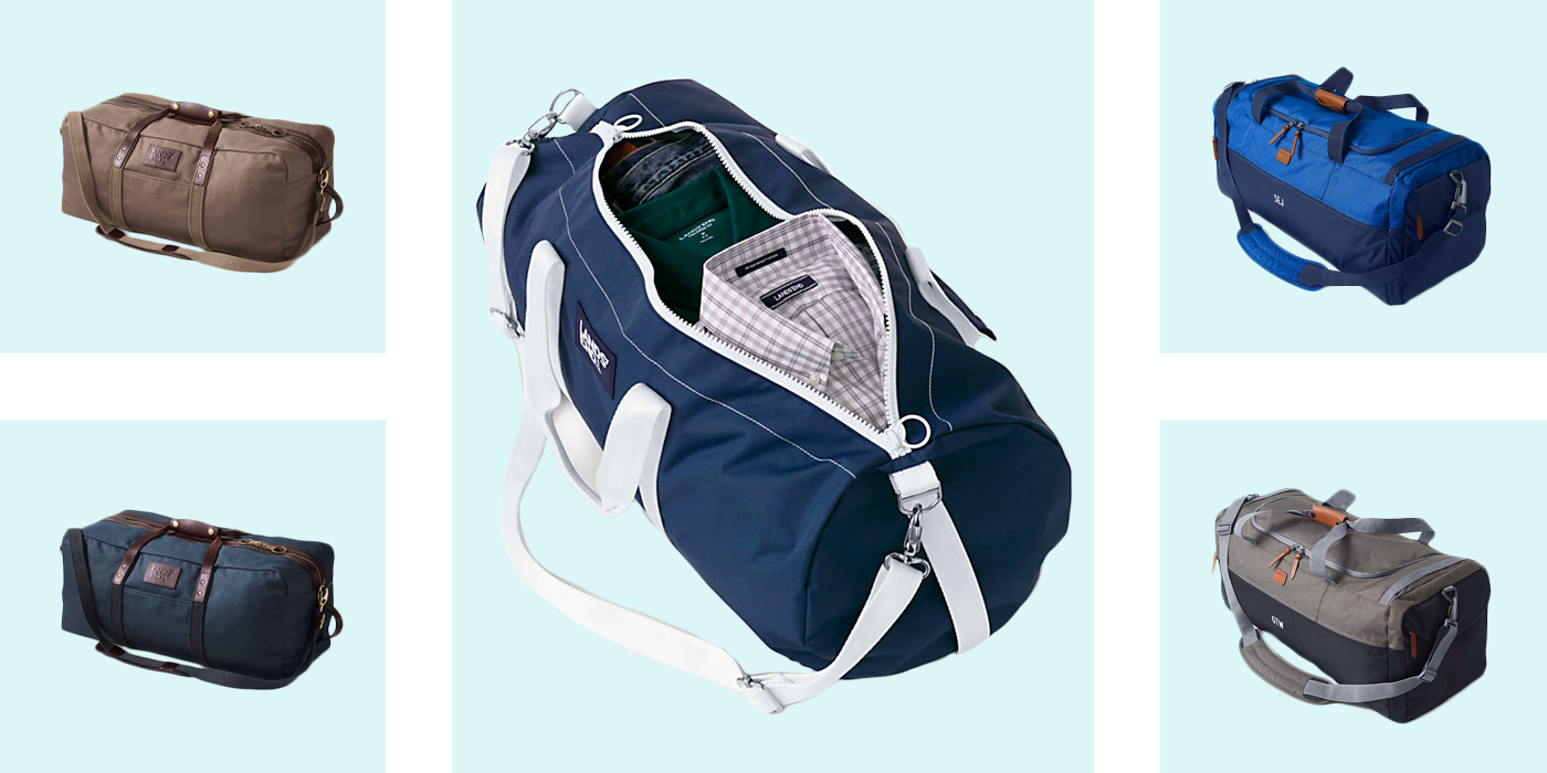 lands end waxed canvas duffle bag
