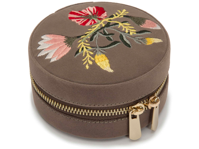 Zoe Round Travel Jewelry Case by WOLF