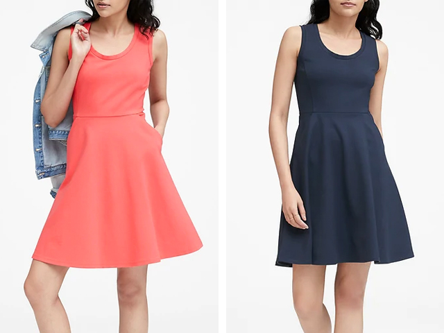 fit flare dress with pockets