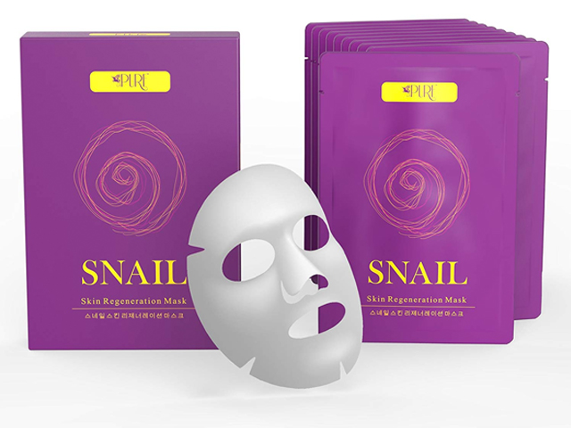 LA PURE Snail Regeneration Korean Facial Mask (pack of 10)