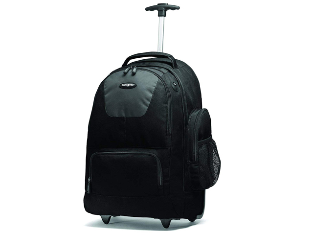 Samsonite Wheeled Backpack, Black/Charcoal, One Size