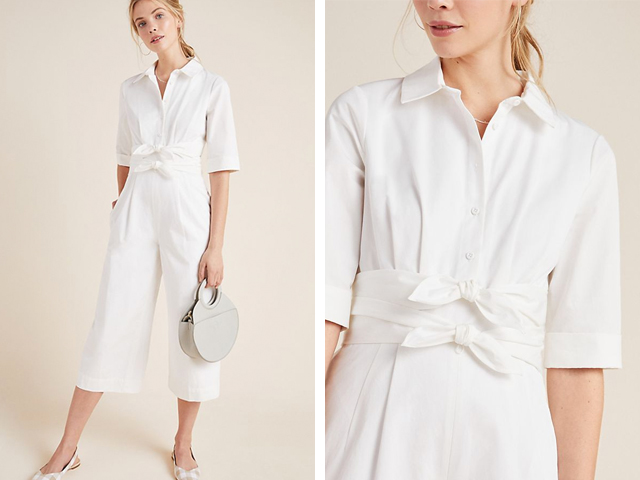 Sawyer Poplin Jumpsuit Anthropologie