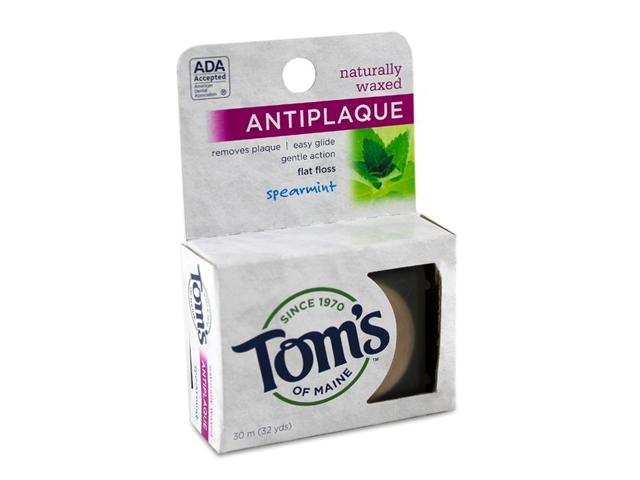 Spearmint Antiplaque Flat Floss by Tom's of Maine