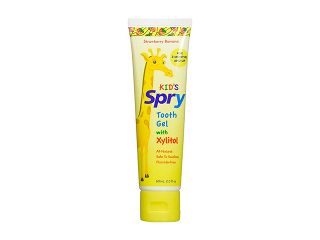 Spry Xlear Spry Tooth Gel with Xylitol, Strawberry Banana