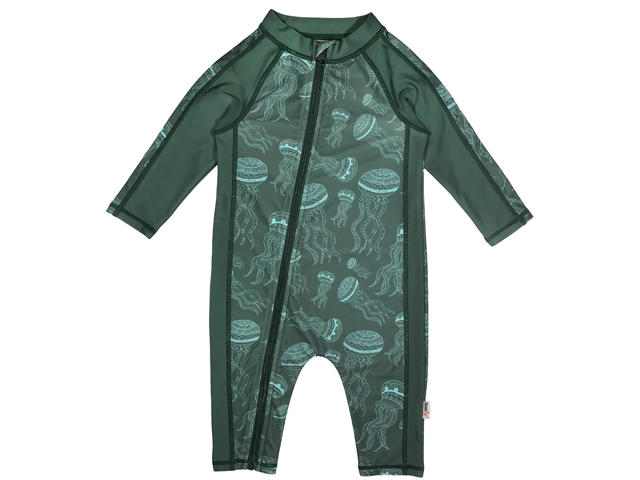 SwimZip Little Boy Long Sleeve Sunsuit with UPF 50 Sun Protection