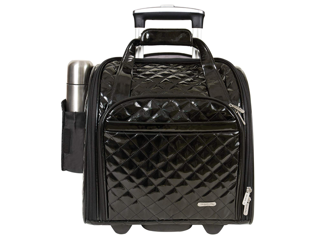  Travelon : Wheeled Underseat Carry-On with Back-Up Bag, Black