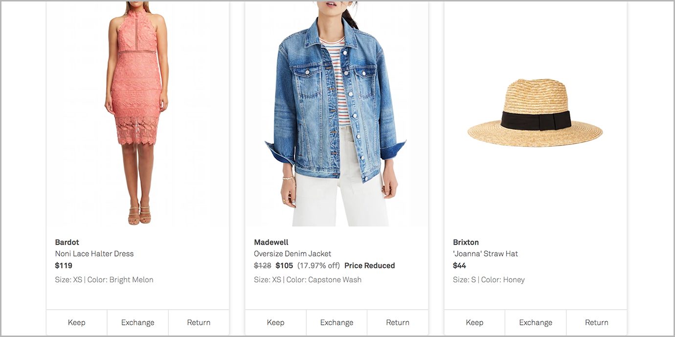 Trunk Club Keep or Return