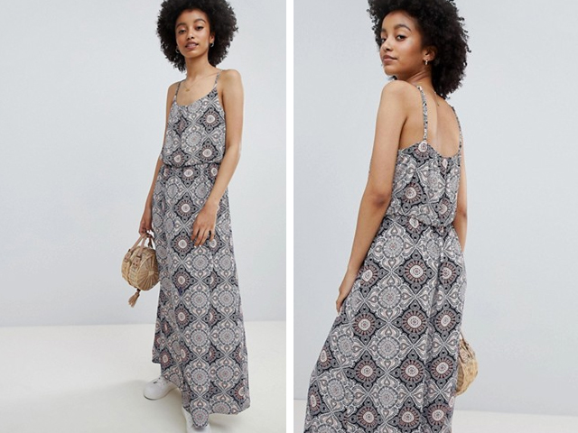 ASOS Only Tile Print Maxi Dress.