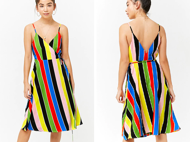 forever 21 striped midi dress