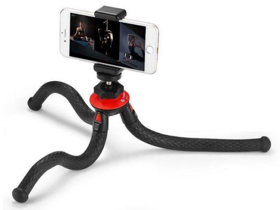 FotoPro UFO 2 Flexible Tripod with Smartphone and GoPro Adapter.