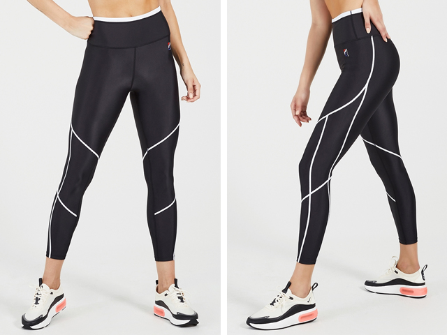 P.E. Nation RUN UP LEGGING in Black.