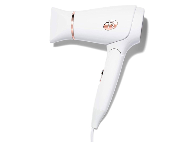 T3 - Featherweight Compact Folding Hair Dryer | Lightweight & Portable Dual Voltage Travel Hair Dryer.