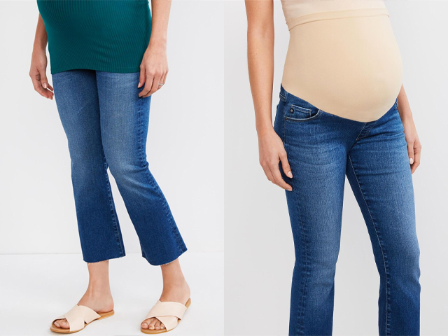 AG Jeans AG Secret Fit Belly Jodi Crop Boot Cut Maternity Jeans.