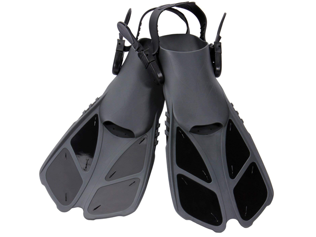 CAPAS Snorkel Fins, Swim Fins Travel Size Short Adjustable for Snorkeling.