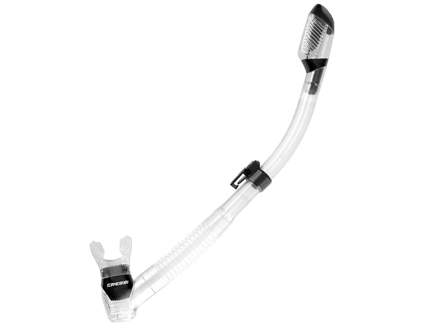 Cressi Adult Diving Dry Snorkel with Splash Guard.