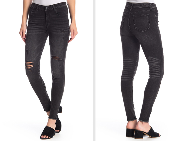 Vigoss Ace High Rise Distressed Skinny Jeans.