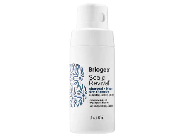 BRIOGEO Scalp Revival Charcoal + Biotin Dry Shampoo.