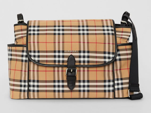 Burberry Vintage Check Baby Changing Shoulder Bag.