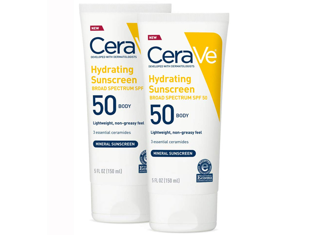 CeraVe 100% Mineral Sunscreen SPF 50.