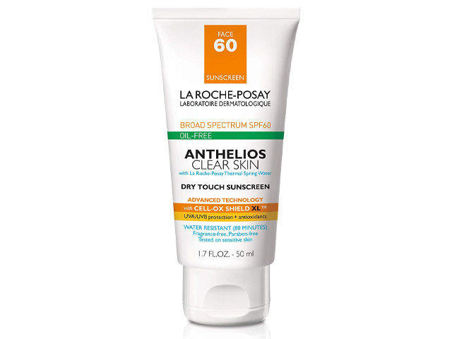 La Roche-Posay Anthelios Clear Skin Sunscreen SPF 60.