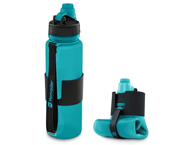  Nomader BPA Free Collapsible Sports Water Bottle.