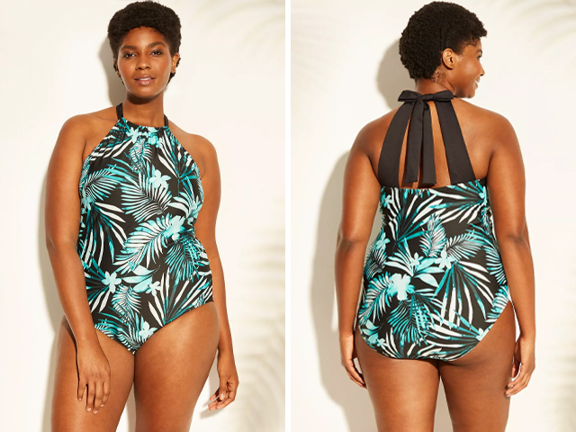 Target Women's Plus Size High Neck One Piece Swimsuit.