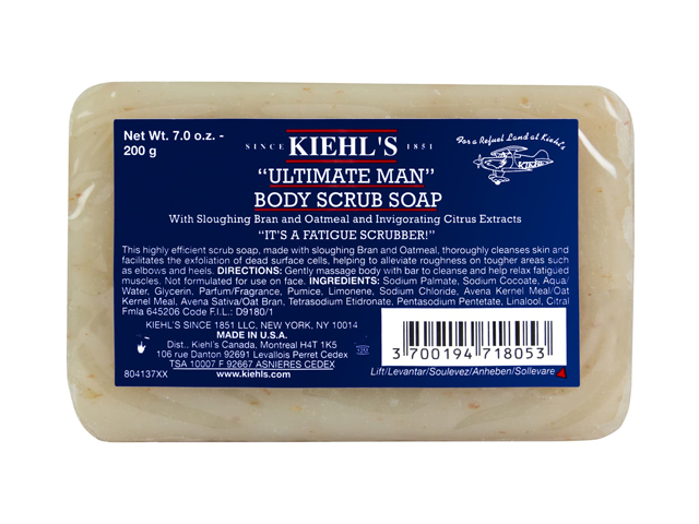Ultimate Man Body Scrub Soap KIEHL'S SINCE 1851.