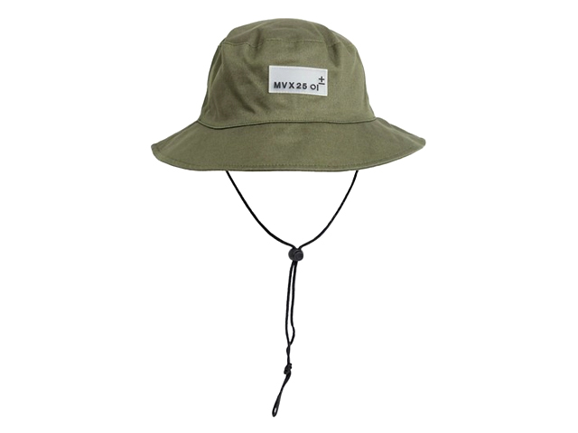 ASOS DESIGN safari hat in khaki canvas with badge.