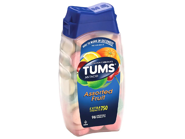 Tums Antacid Chewable Tablets for Heartburn Relief.
