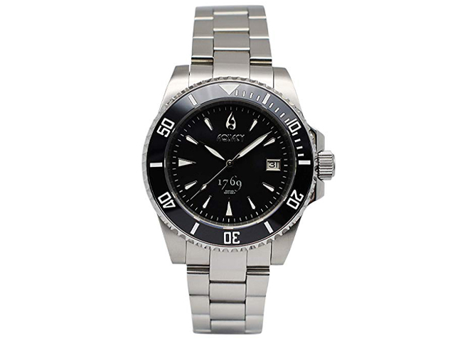 Aquacy 1769 HEI Matau Men's Automatic 300M Black Dive Watch.