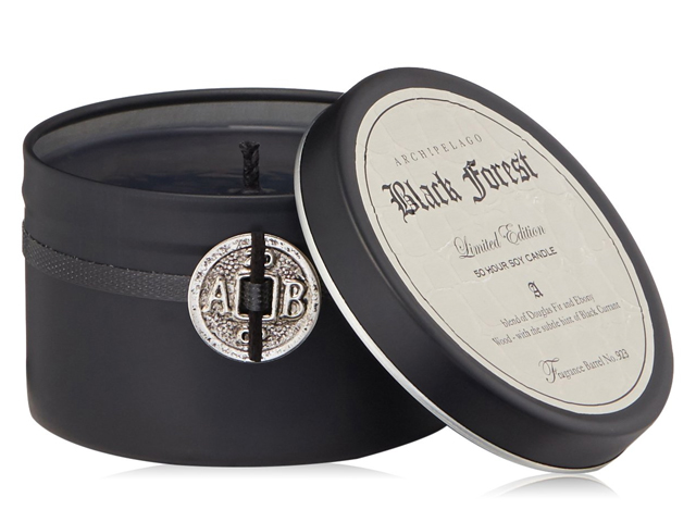 Archipelago Black Forest Candle Tin.