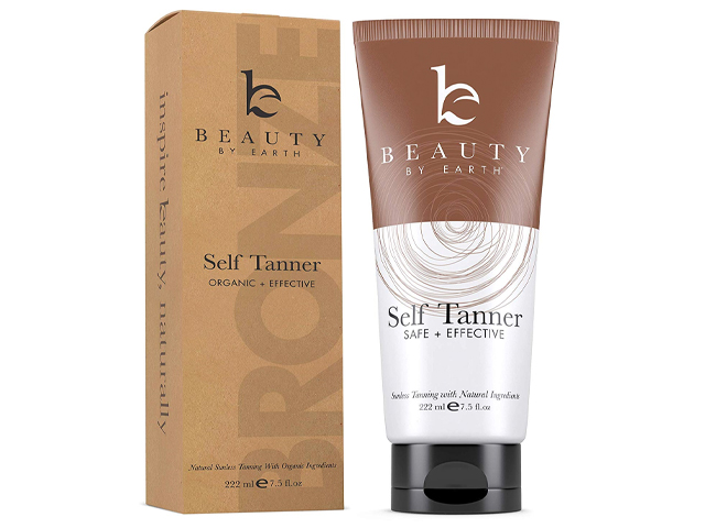 Beauty by Earth Self Tanner with Organic & Natural Ingredients.